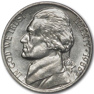1986-D Jefferson Nickel BU 1986-D Jefferson Nickel BU